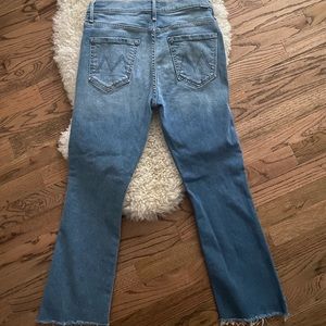 MOTHER denim insider step fray hem. Worn once.